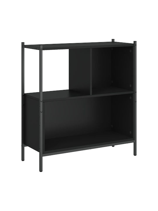 Bookcase Black 72x28x77.5cm