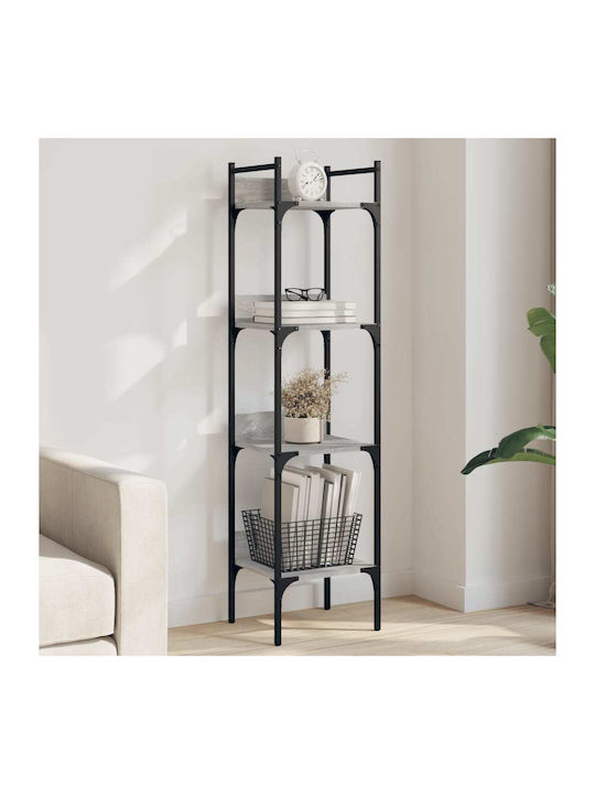 Bookcase Grey Sonoma 35x30x138.5cm