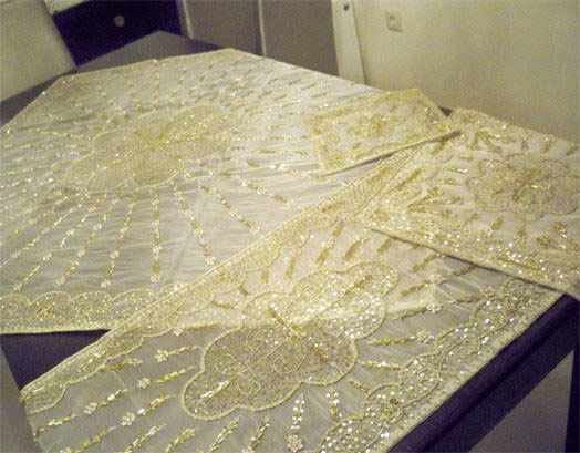 VS Home Kariert K130 Silber 120x140cm