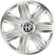 Versaco Set Capace De Roți Auto Comfort 16" Compatibilitate Alfa Romeo 4 Bucăți Argintii