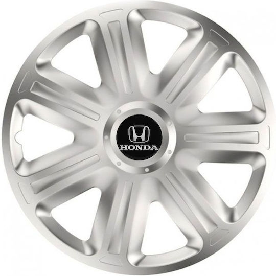 Versaco Car Hubcap Set Comfort with Honda Emblem 14" 4pcs Silver