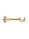 Zogometal Curtain rail base Wall made of Metal Gold 1pcs