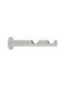 Zogometal Curtain rail base Wall made of Metal White 1pcs