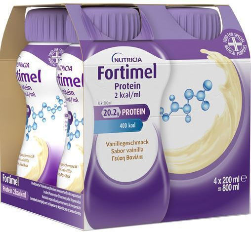 Nutricia Fortimel Protein 2kcal Special Food Supplement 4 x 200ml Vanilla