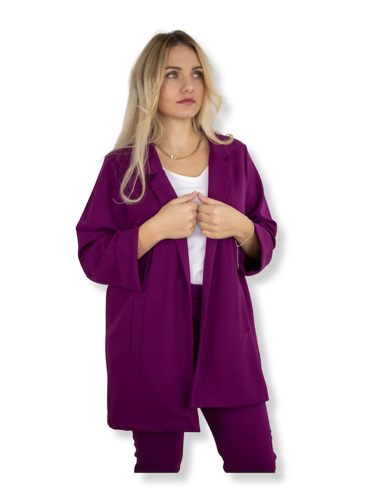 Voice Women's Crepe Blazer ΜΑΤΖΕΝΤΑ