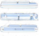 Longoni Giotto - Dolcevita 4B-8S Θήκη Στέκας Μπιλιάρδου Λευκό White/Light Blue 1τμχ 6398