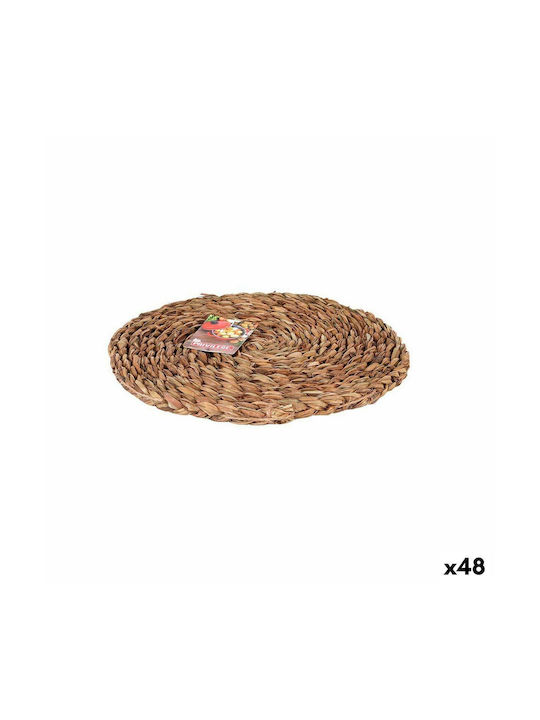 Privilege Wicker Placemat Brown 25x25cm