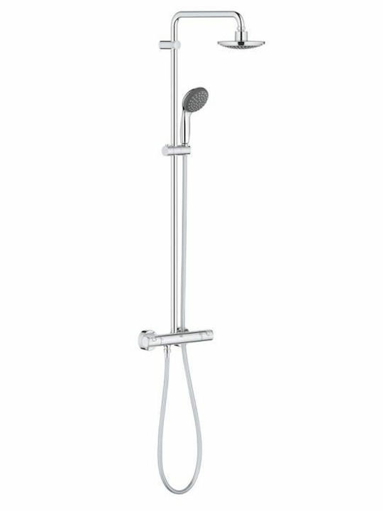 Grohe Vitalio Start System 160 Adjustable Shower Column with Mixer Silver