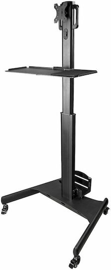 StarTech Mobile Workstation Cart S7771367 Стойка за телевизор Подов до 63" и 8кг