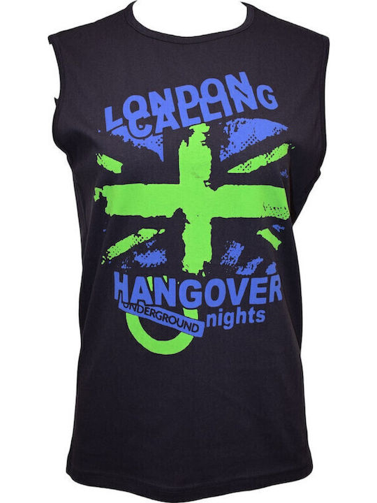 Bodymove Men's Undershirt Sleeveless in Navy Bl...