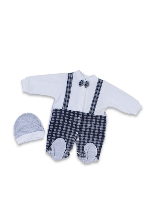 Babydom Baby Bodysuit Set with Accessories Blue