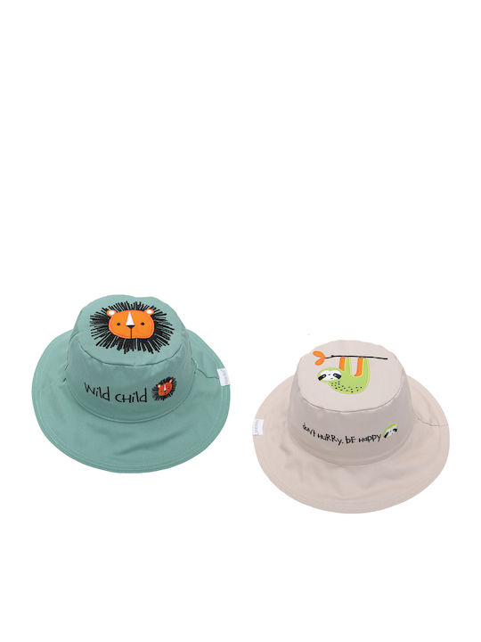 Flapjackkids Palarie Copii Bucket Din Tesatura Cu Protectie Solara Turcoaz