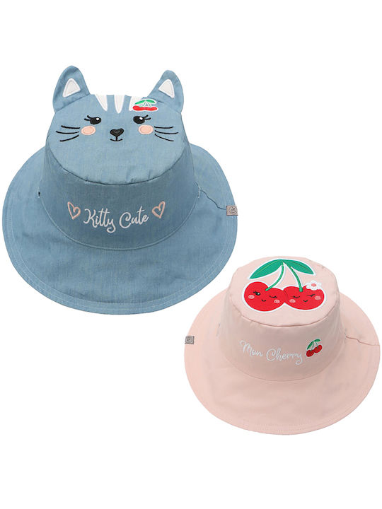 Flapjackkids Παιδικό Καπέλο Υφασμάτινο Αντηλιακό Cat Μπορντό