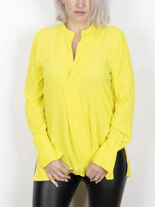 Beatrice Women's Blouse Long Sleeve Yellow