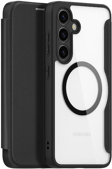 Dux Ducis Skin X Pro Back Cover Leather / Plastic Magnetic Black (Samsung S24+)