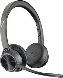 HP Poly Voyager 4320 Ασύρματα On Ear Multimedia Ακουστικά με μικρόφωνο και σύνδεση Bluetooth