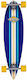 Dstreet Complete Longboard Μπλε