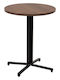 Round Table Wooden Black 60x60x75cm