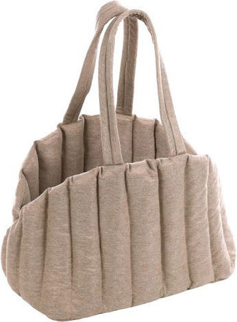 Flamingo Dog Carrying Beige Shoulder Bag L58xW34xH32cm