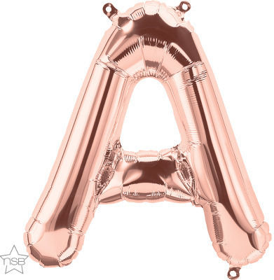 Luftballon Folie Buchstabe Α Rose Gold Mini A 41cm