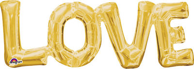 Balloon Foil Valentine's Day Letter Gold Air Fill