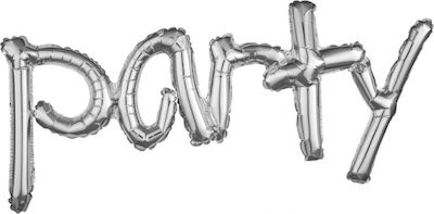 Balloon Jumbo Letter Silver Party 93cm