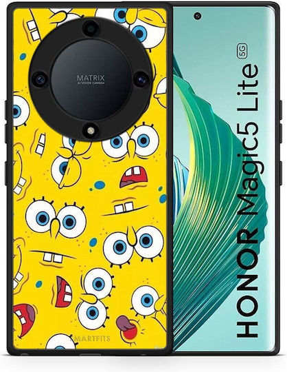 Smartfits Popart Sponge Back Cover Κίτρινο (Honor Magic5 Lite)