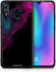 Smartfits Watercolor Pink Black Back Cover Roz (Honor 8X)