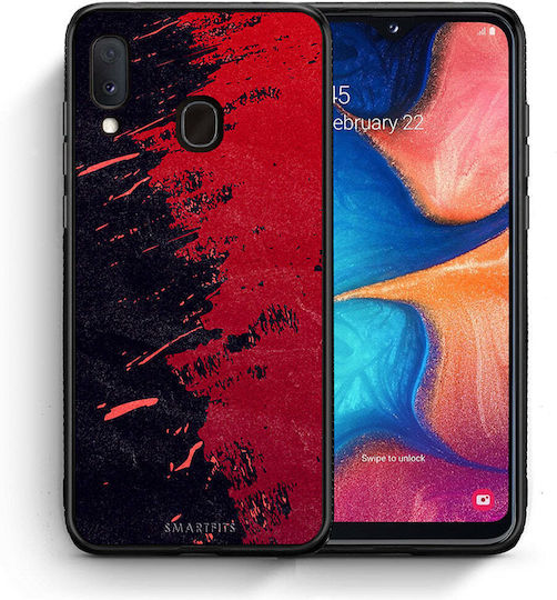 Smartfits Red Paint Задна корица Червен (Galaxy M20)