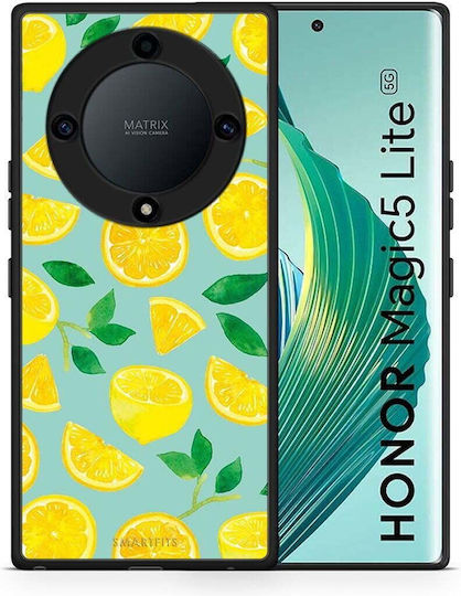Smartfits Lemons Umschlag Rückseite Grün (Honor Magic5 Lite)