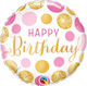 Balloon Foil Birthday-Celebration Round Pink 46cm