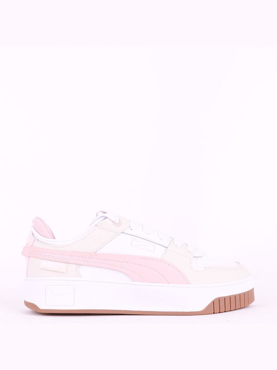 Puma Carina Street Wip Γυναικεία Sneakers Λευκά