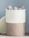 vidaXL Storage Basket Fabric with Lid Brown 37x37x50cm 1pcs