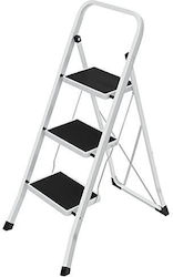 Songmics Leiter Metallisch mit 3 Stufen 105cm