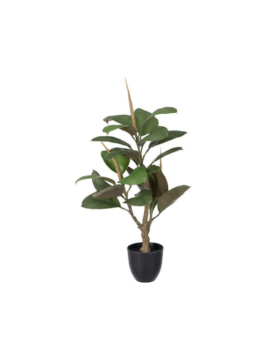 BigBuy Artificial Plant in Pot Black 76cm 1pcs