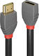 Lindy HDMI 2.0 Premium High Speed 4K 60Hz HDR Cable HDMI male - HDMI female 1m Μαύρο