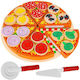 Fruits & Vegetables Toy Pizza Set made of Wood 6pcs