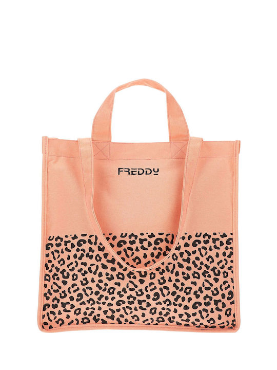 Freddy Υφασμάτινη Τσάντα για Ψώνια σε Πορτοκαλί χρώμα