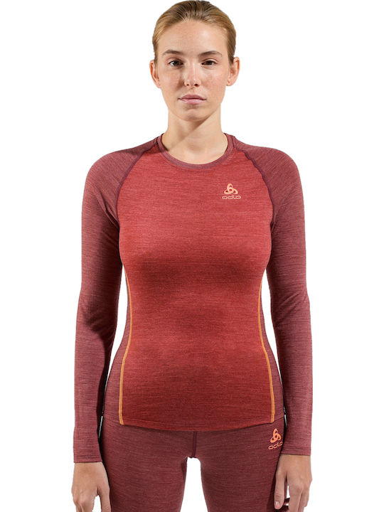 Performance Wool 150 Γυναικεία Μπλούζα Μακρυμάνικη Πορτοκαλί