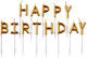 Amscan Birthday Candle Happy Birthday in Gold C...