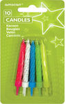 Amscan Birthday Candle Regular Multicolored 10pcs