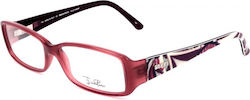 Emilio Pucci Plastic Eyeglass Frame Burgundy EP2658 643