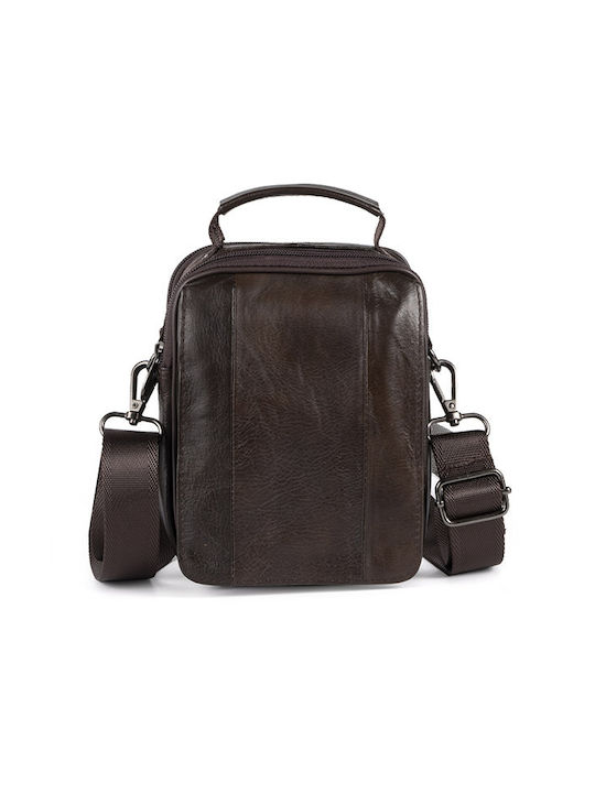 LKmoda Leather Men's Bag Shoulder / Crossbody Brown