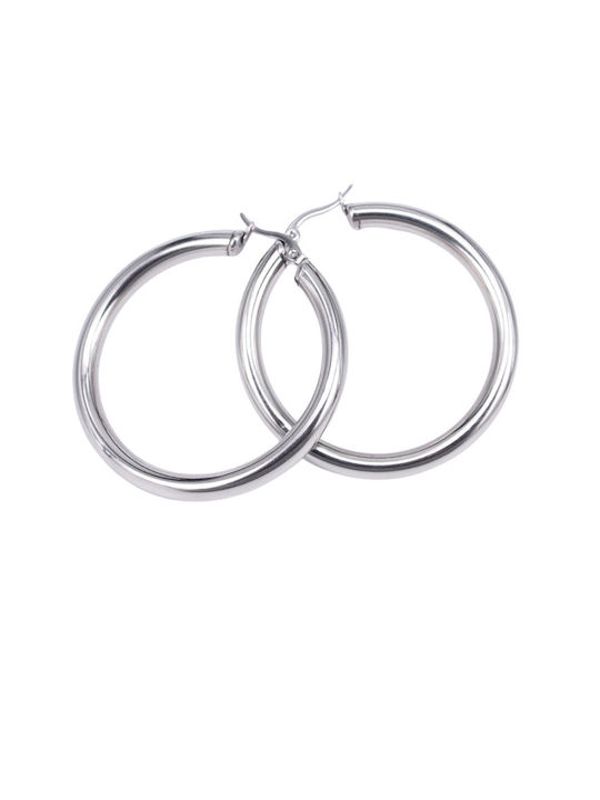 Earrings Hoops made of Steel