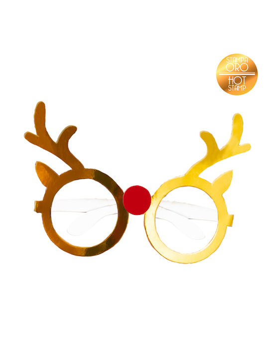 Christmas Glasses with Pattern Reindeer