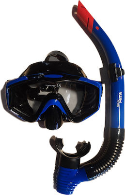 Diving Mask with Breathing Tube in Blue color