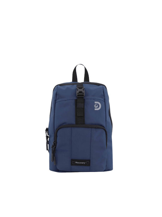 Discovery Men's Fabric Backpack Waterproof Blue