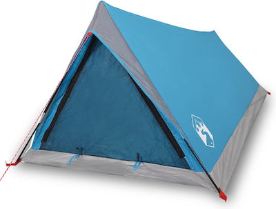 vidaXL Camping Tent Blue for 2 People 200x120x88cm