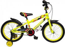 POWERNET 18" Kids Bicycle BMX Yellow