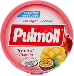 Pulmoll Tropical + Vitamins Lozenges Gluten-Free 45gr